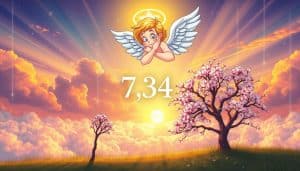 734 angel number love